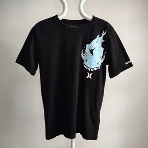 Hurley Shark Pocket Black/Blue T-shirt Boys XL